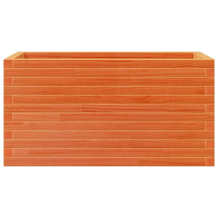 plantekasse 90x40x45,5 cm massivt fyrretræ gyldenbrun