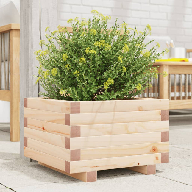 plantekasse 40x40x26,5 cm massivt fyrretræ