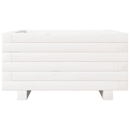 plantekasse 50x50x26,5 cm massivt fyrretræ hvid