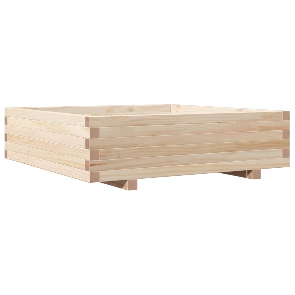 plantekasse 90x90x26,5 cm massivt fyrretræ