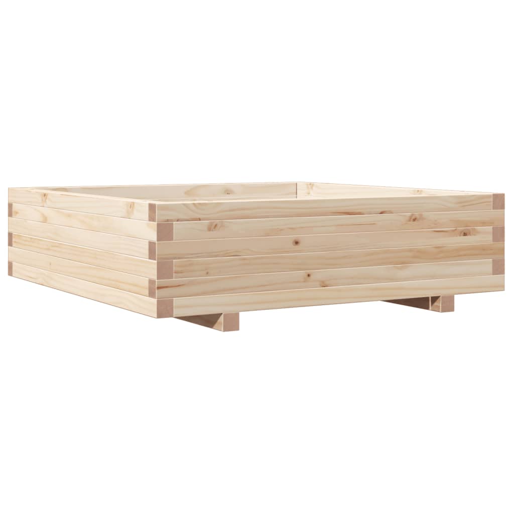 plantekasse 90x90x26,5 cm massivt fyrretræ