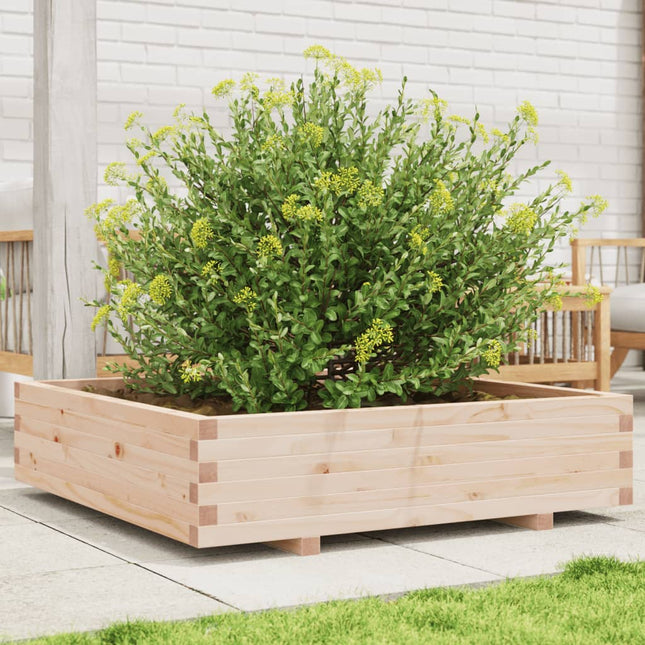 plantekasse 100x100x26,5 cm massivt fyrretræ
