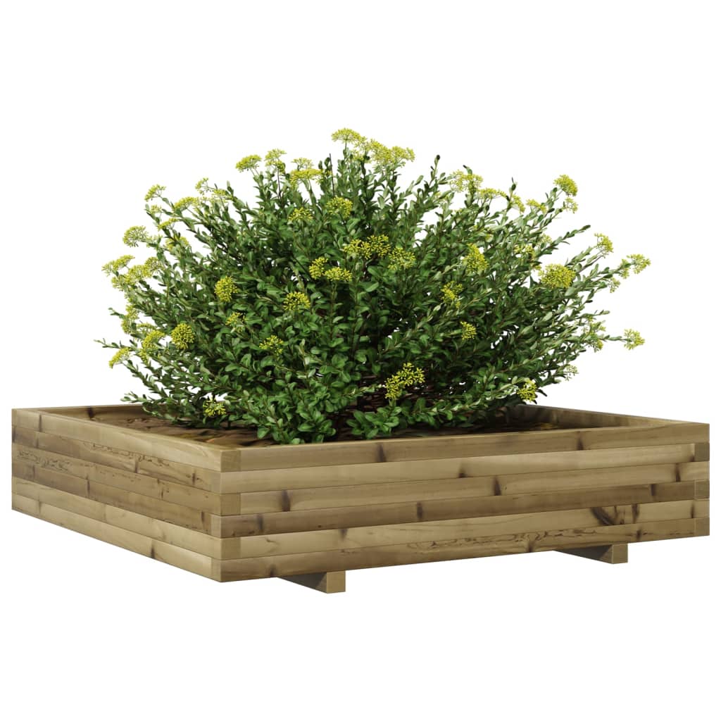 plantekasse 110x110x26,5 cm imprægneret fyrretræ
