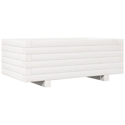 plantekasse 70x40x26,5 cm massivt fyrretræ hvid