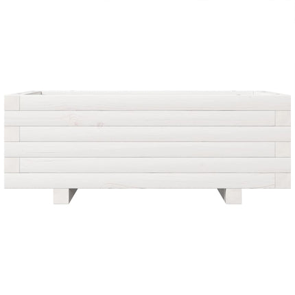 plantekasse 70x40x26,5 cm massivt fyrretræ hvid