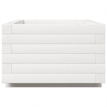 plantekasse 70x40x26,5 cm massivt fyrretræ hvid