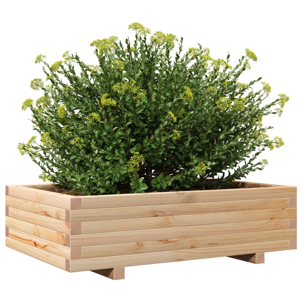 plantekasse 90x60x26,5 cm massivt fyrretræ