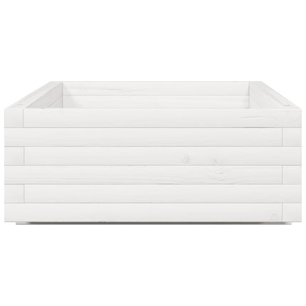 plantekasse 110x60x26,5 cm massivt fyrretræ hvid