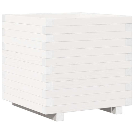 plantekasse 50x50x49,5 cm massivt fyrretræ hvid