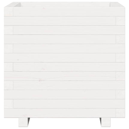 plantekasse 50x50x49,5 cm massivt fyrretræ hvid