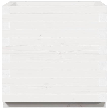 plantekasse 50x50x49,5 cm massivt fyrretræ hvid
