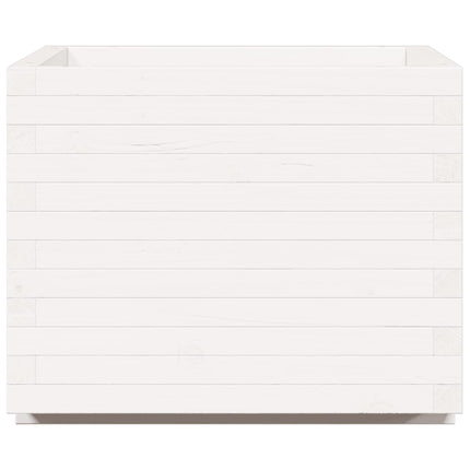 plantekasse 60x60x49,5 cm massivt fyrretræ hvid