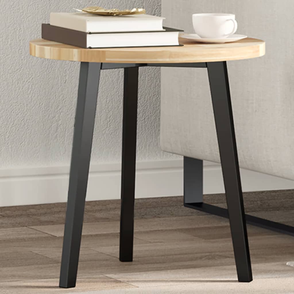 bordplade Ø40x2 cm rund massivt akacietræ billede