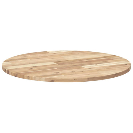 bordplade Ø70x2 cm rund massivt akacietræ