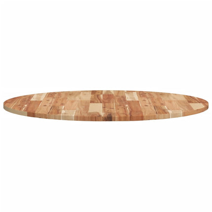 bordplade Ø90x2 cm rund massivt akacietræ