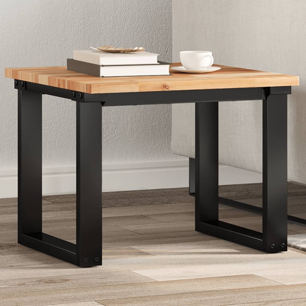 bordplade 50x50x2 cm firkantet massivt akacietræ billede