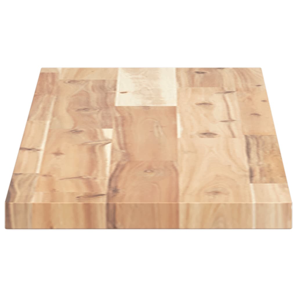 bordplade 80x20x2 cm rektangulær massivt akacietræ