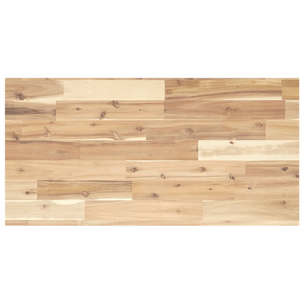 bordplade 80x40x2 cm rektangulær massivt akacietræ