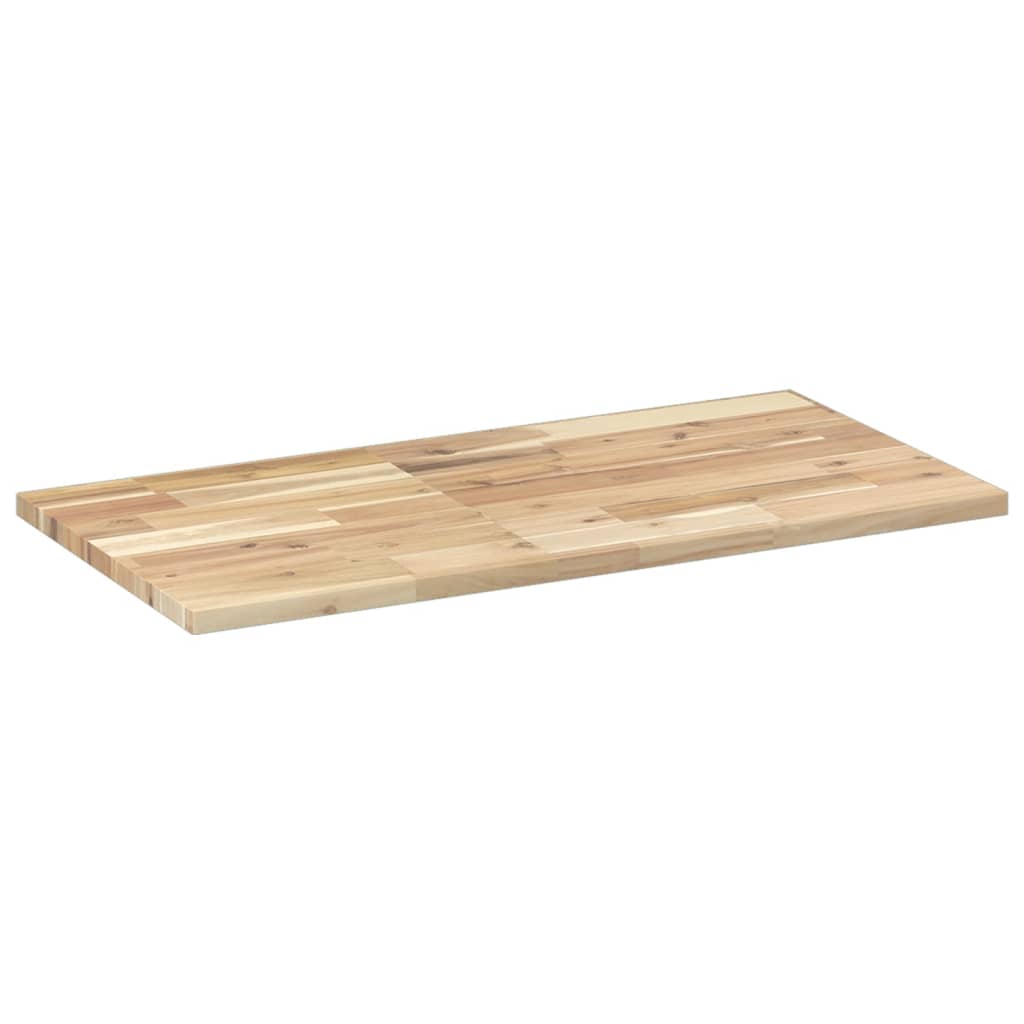 bordplade 80x40x2 cm rektangulær massivt akacietræ