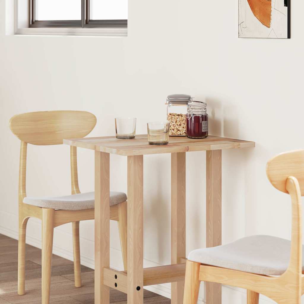 bordplade 80x50x2 cm rektangulær massivt akacietræ