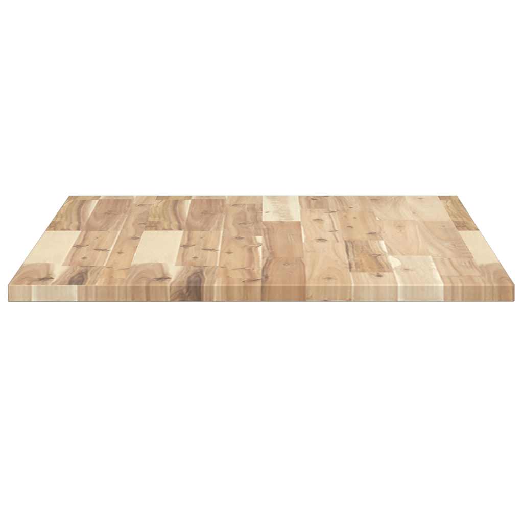 bordplade 80x60x2 cm rektangulær massivt akacietræ