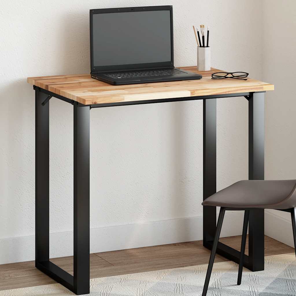 bordplade 80x60x2 cm rektangulær massivt akacietræ billede
