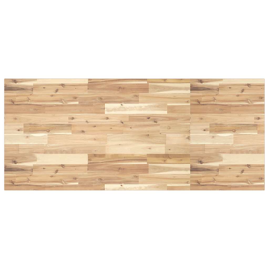 bordplade 120x60x2 cm rektangulær massivt akacietræ