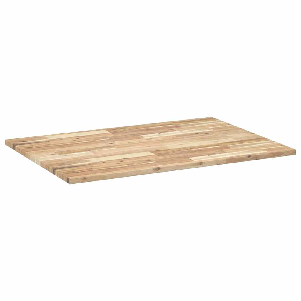 bordplade 80x70x2 cm rektangulær massivt akacietræ