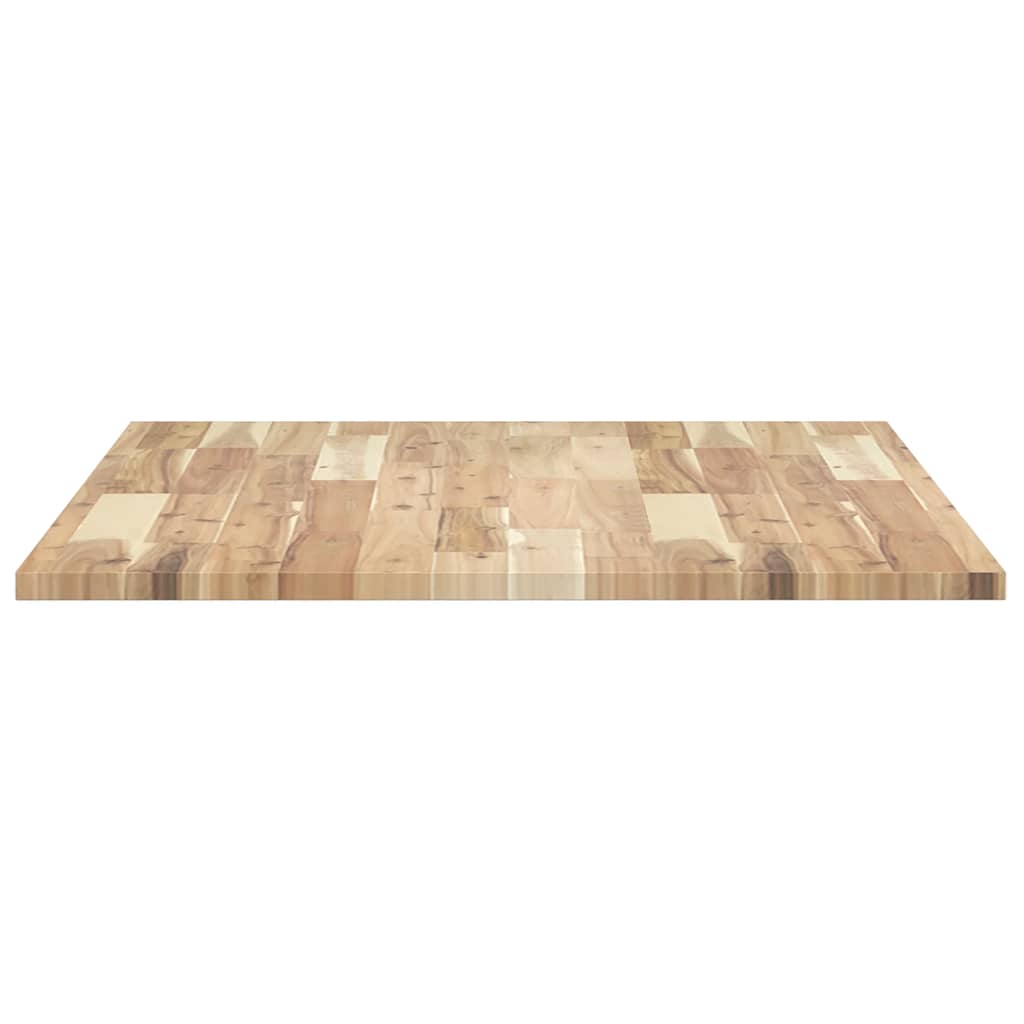 bordplade 80x70x2 cm rektangulær massivt akacietræ