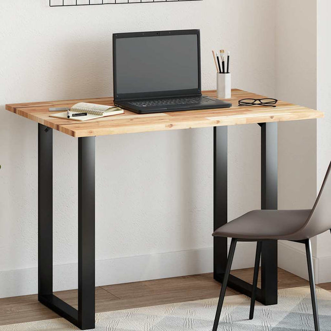bordplade 80x70x2 cm rektangulær massivt akacietræ
