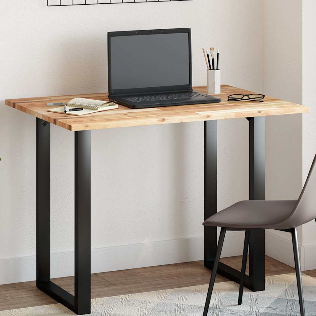 bordplade 120x70x2 cm rektangulær massivt akacietræ billede