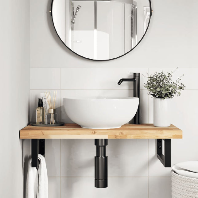 bordplade 80x40x4 cm rektangulær massivt akacietræ