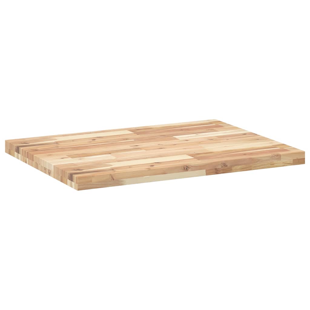 bordplade 80x60x4 cm rektangulær massivt akacietræ