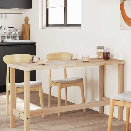 bordplade 140x60x4 cm rektangulær massivt akacietræ