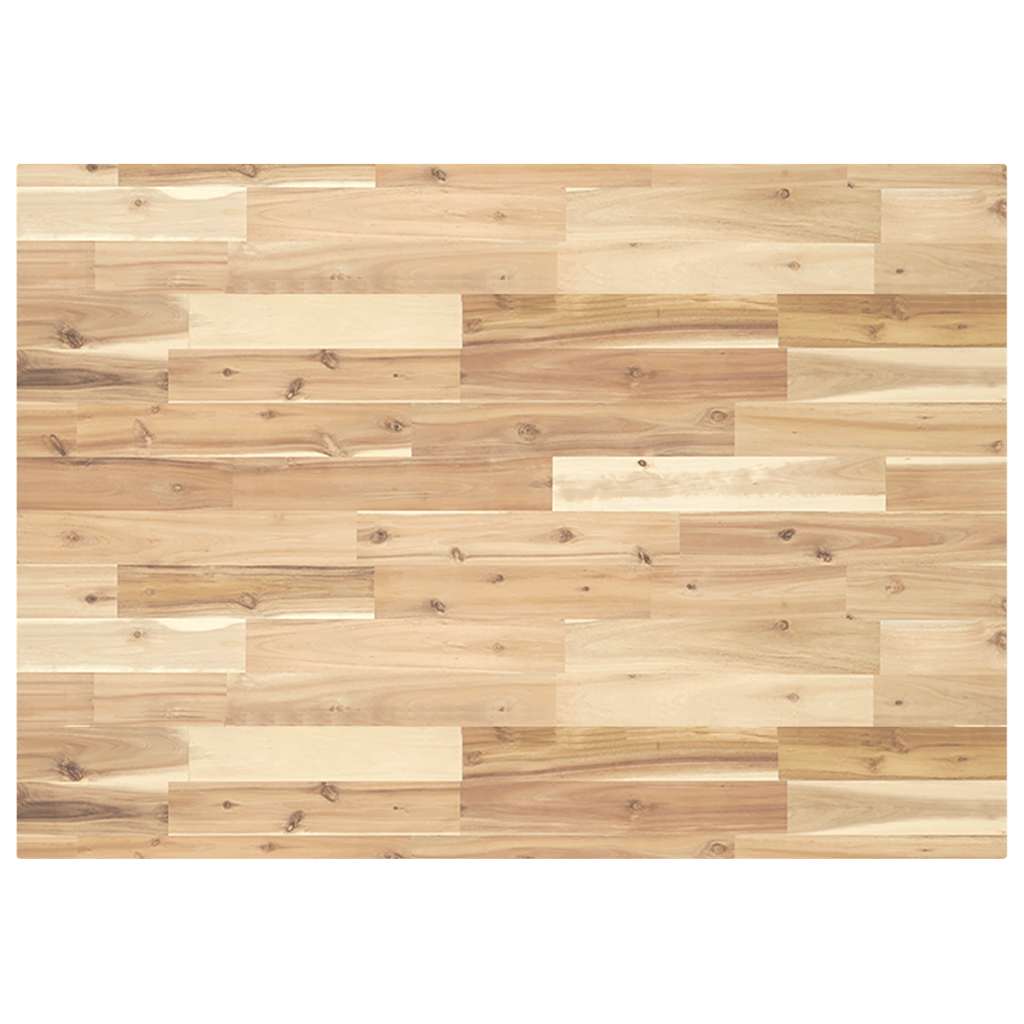 bordplade 80x70x4 cm rektangulær massivt akacietræ