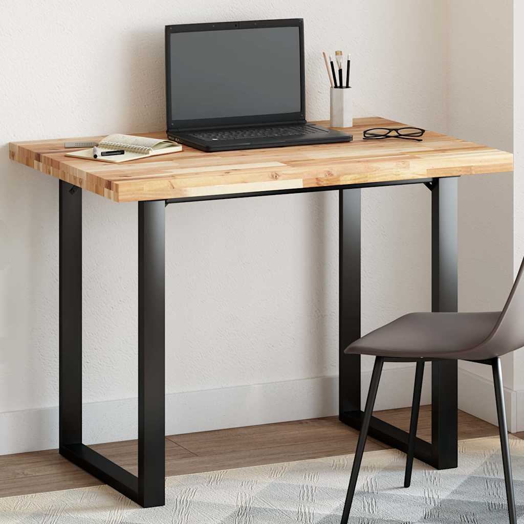 bordplade 80x70x4 cm rektangulær massivt akacietræ billede