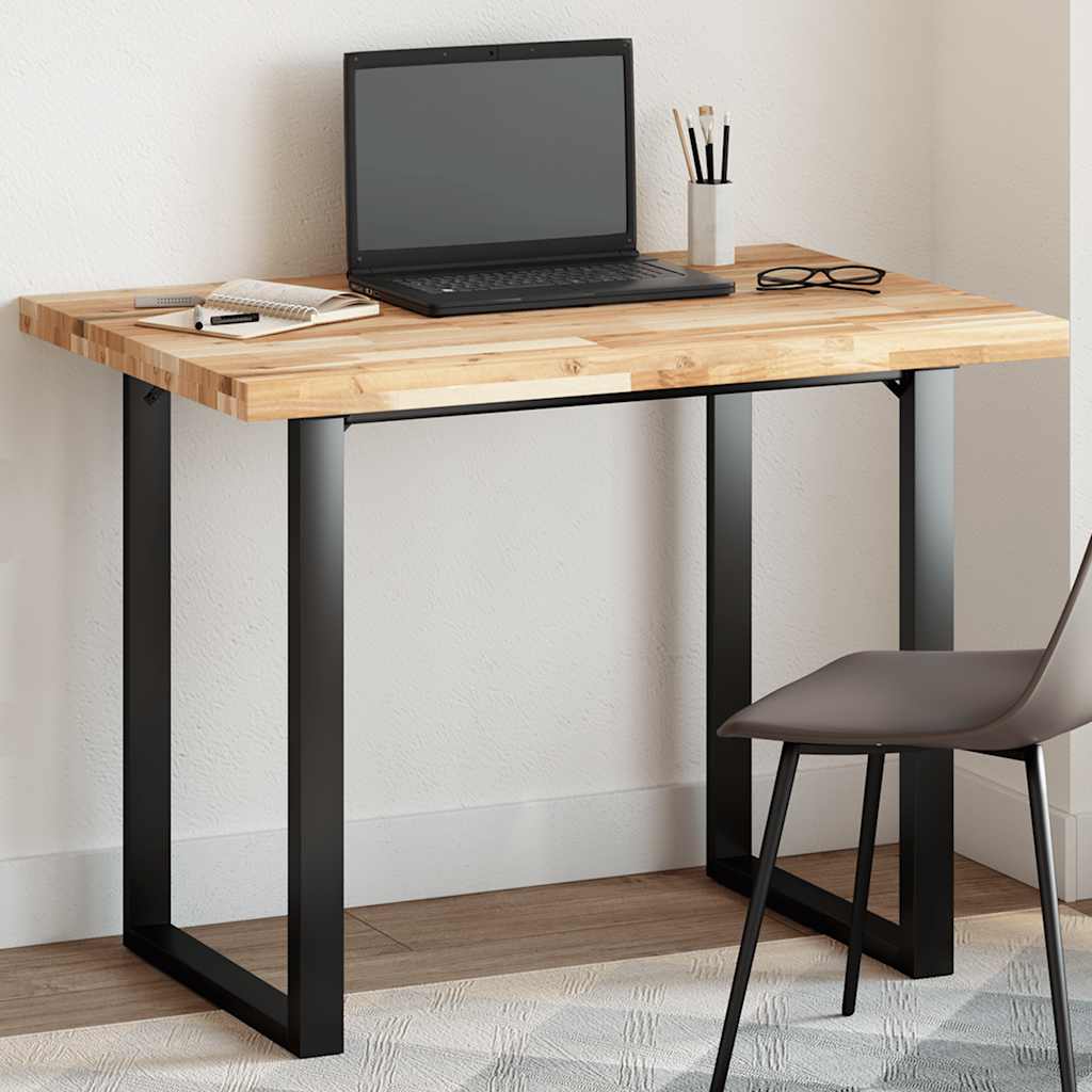 Bordplade 100 × 70 × 4 cm - rektangulær i massivt akacietræ (ubehandlet)