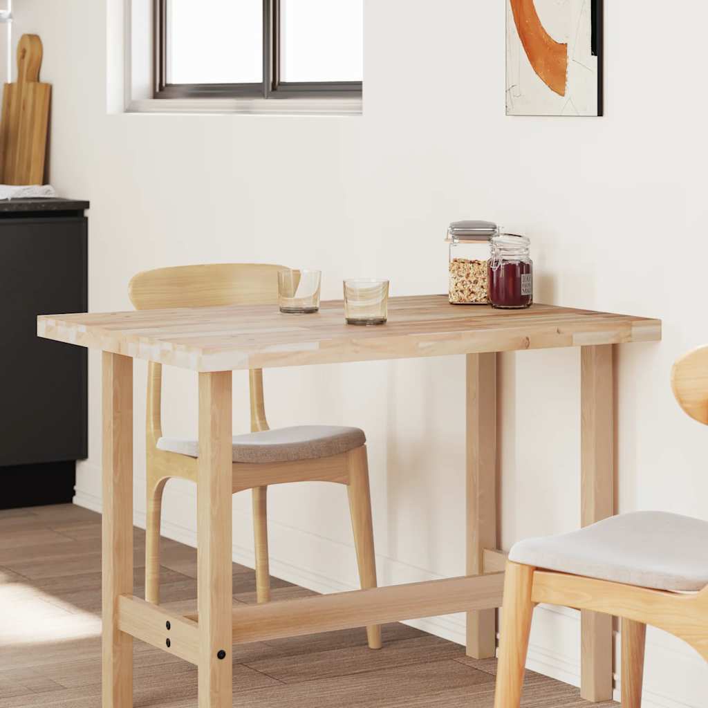bordplade 120x70x4 cm rektangulær massivt akacietræ