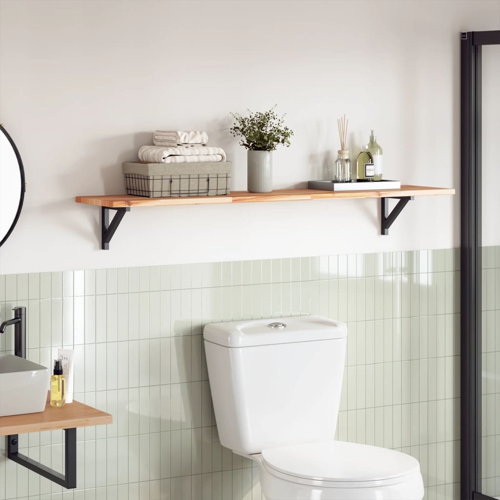 bordplade 120x30x2 cm rektangulær massivt akacietræ billede