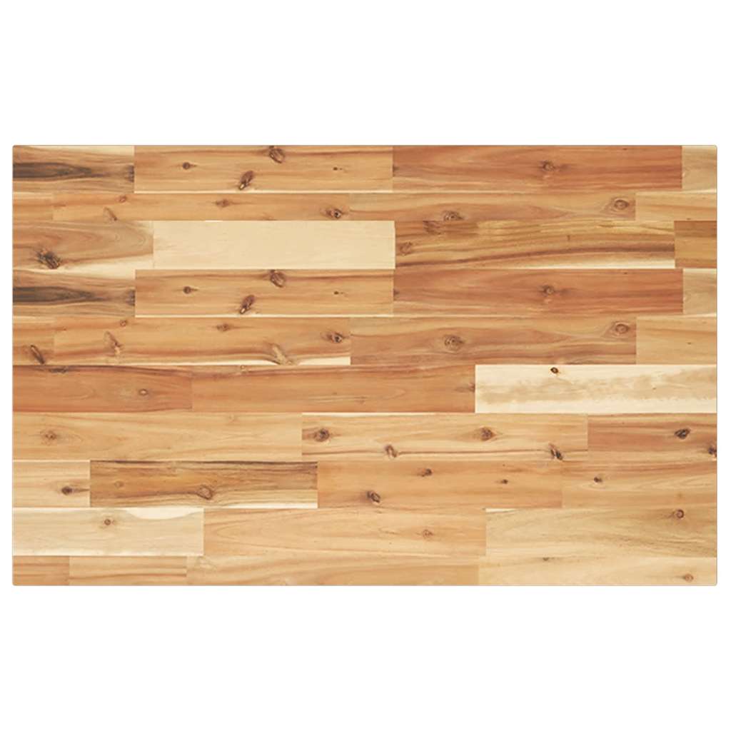 bordplade 100x50x2 cm rektangulær massivt akacietræ