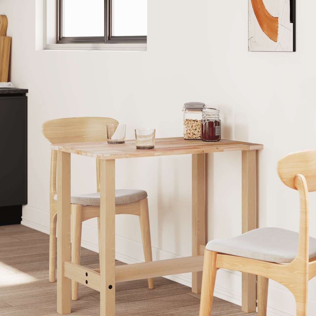 bordplade 80x60x2 cm rektangulær massivt akacietræ