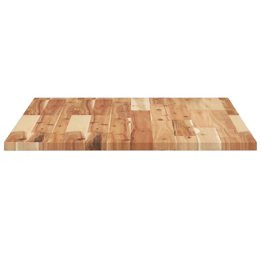 bordplade 80x60x2 cm rektangulær massivt akacietræ