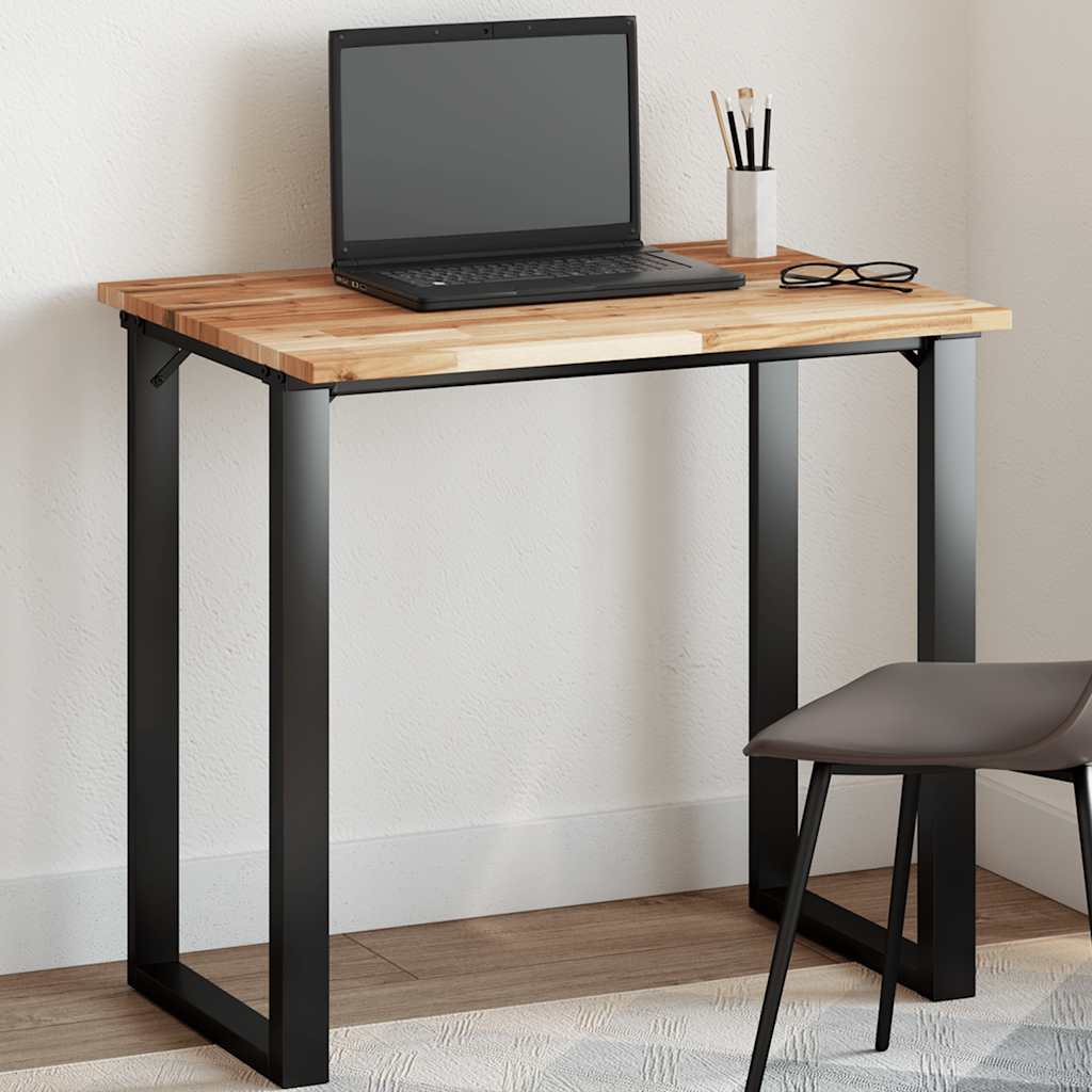bordplade 100x60x2 cm rektangulær massivt akacietræ billede