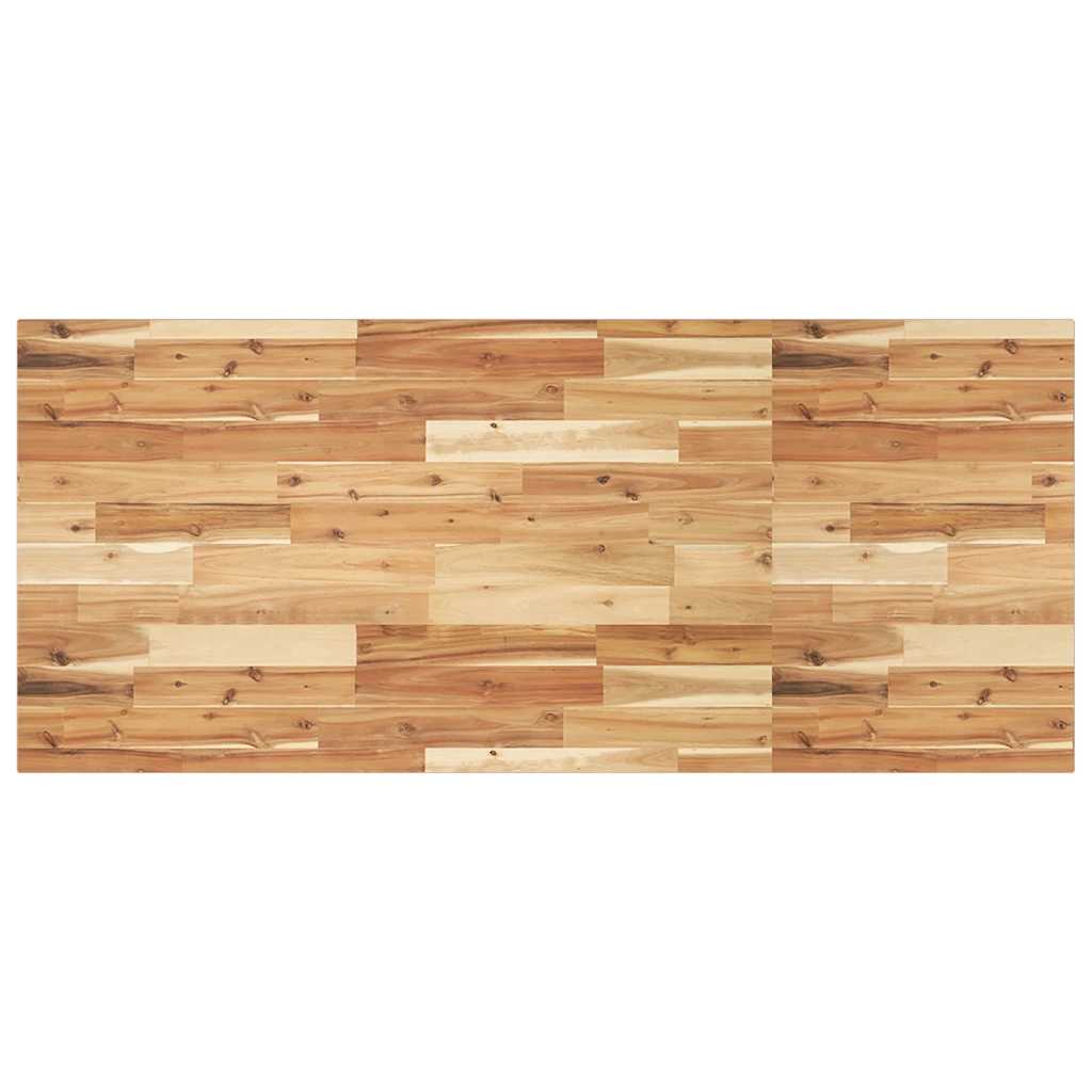 bordplade 120x60x2 cm rektangulær massivt akacietræ