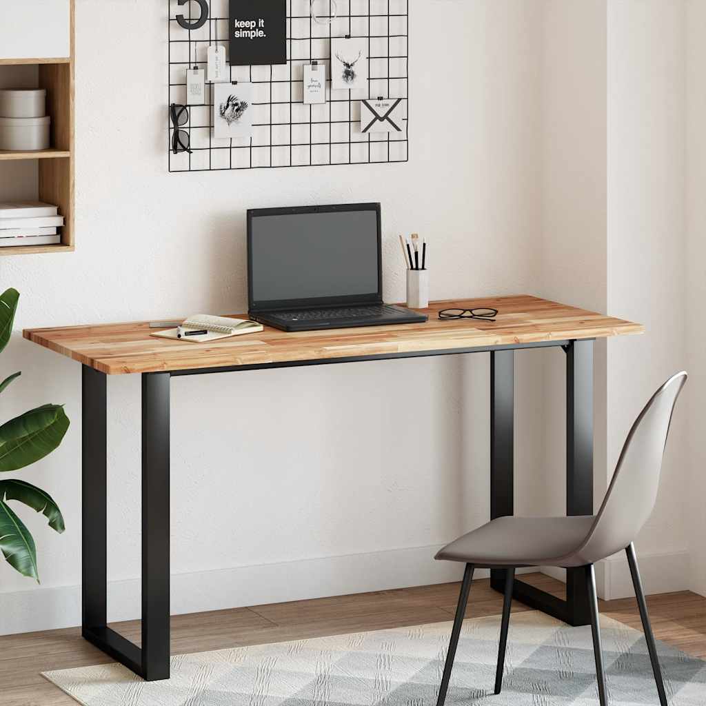 bordplade 120x60x2 cm rektangulær massivt akacietræ