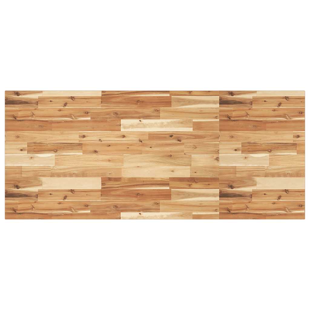 bordplade 140x60x2 cm rektangulær massivt akacietræ