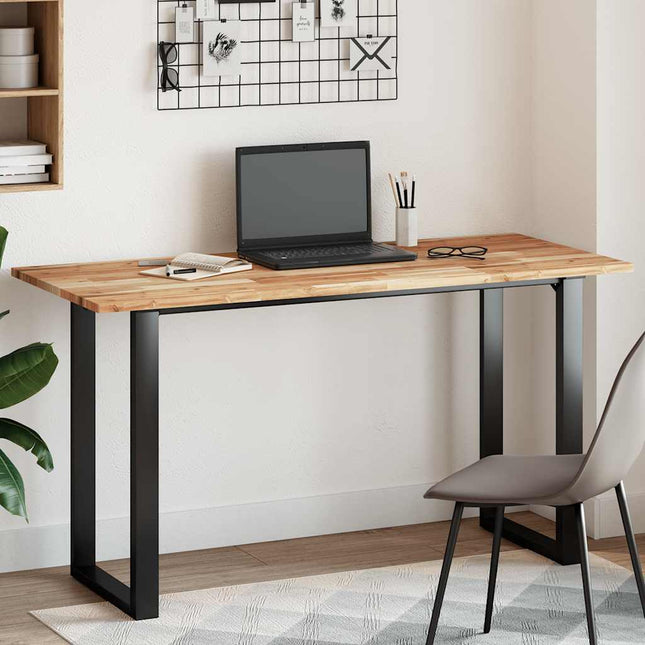 bordplade 140x60x2 cm rektangulær massivt akacietræ