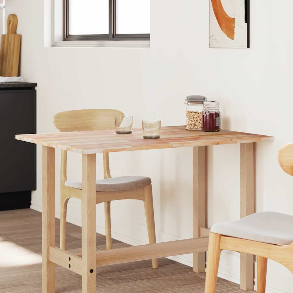 bordplade 80x70x2 cm rektangulær massivt akacietræ