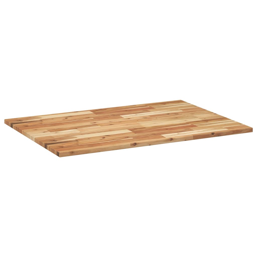 bordplade 100x70x2 cm rektangulær massivt akacietræ