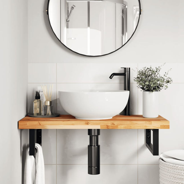 bordplade 80x40x4 cm rektangulær massivt akacietræ